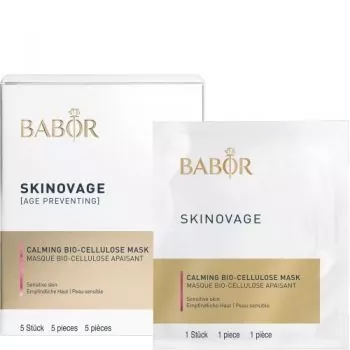 Verpackung und Produkt BABOR Skin. Calming Bio-Cellulose Mask