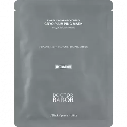 DOCTOR BABOR HYDRATION Cryo Plumping Mask 1 Stk. – Feuchtigkeitsspendende Bio-Cellulose-Maske mit Soforteffekt