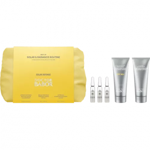 BABOR Solar & Radiance Routine Set - für sonnenbeanspruchte Haut mit SPF 50+, Antiox- & Hydro-Komplex